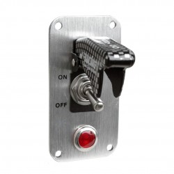 ΔΙΑΚΟΠΤΗΣ ON/OFF BABY GO LIGHT EVO ΑΕΡΟΠΟΡΙΚΟΥ ΤΥΠΟΥ 12V 20A ΚΑΙ ΕΝΔΕΙΞΗ LED (CARBON ΚΑΠΑΚΙ ΜΕ ΒΑΣΗ ΧΡΩΜΙΟΥ) Διακόπτες Ρελέ