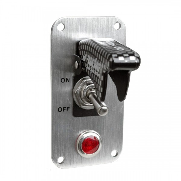 ΔΙΑΚΟΠΤΗΣ ON/OFF BABY GO LIGHT EVO ΑΕΡΟΠΟΡΙΚΟΥ ΤΥΠΟΥ 12V 20A ΚΑΙ ΕΝΔΕΙΞΗ LED (CARBON ΚΑΠΑΚΙ ΜΕ ΒΑΣΗ ΧΡΩΜΙΟΥ) Διακόπτες Ρελέ