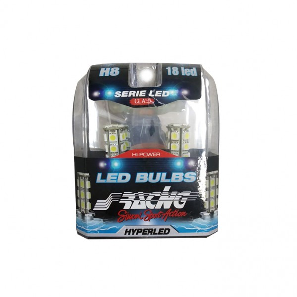 ΛΑΜΠΑ Η8 12V HYPER-LED 18led Λάμπες