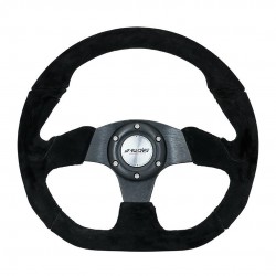 ΤΙΜΟΝΙ X2 SHAMMY LEATHER ΜΑΥΡΟ ΣΑΜΟΥΑ ΣΟΥΕΤ ΤΡΙΑΚΤΙΝΟ ΔΙΑΜΕΤΡΟΣ 330mm ΠΑΧΟΣ 114mm Τιμόνια