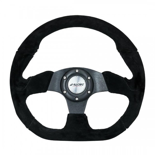 ΤΙΜΟΝΙ X2 SHAMMY LEATHER ΜΑΥΡΟ ΣΑΜΟΥΑ ΣΟΥΕΤ ΤΡΙΑΚΤΙΝΟ ΔΙΑΜΕΤΡΟΣ 330mm ΠΑΧΟΣ 114mm Τιμόνια