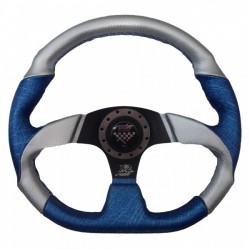 ΤΙΜΟΝΙ ΔΕΡΜΑ Χ2 ΜΠΛΕ-ΑΣΗΜΙ Τιμόνια