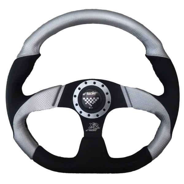 ΤΙΜΟΝΙ ΔΕΡΜΑ Χ2 ΜΑΥΡΟ-ΙΝΟΧ Τιμόνια