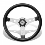 ΤΙΜΟΝΙ FALCON 34 LUISI ΤΡΙΑΚΤΙΝΟ 34 cm (ΜΑΥΡΟ ΜΕ ΑΣΗΜΙ/ΚΑΟΥΤΣΟΥΚ TANEGUM) Τιμόνια