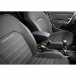 Ολοκληρωμένος Τεμπέλης Καθίσματος ARMSTER 3 PLUG & PLAY για Dacia Duster LHD 2018-2019 (με Εργοστασιακό Υποβραχιόνιο) από Πλαστικό και Vegan Δέρμα σε Μαύρο Χρώμα RATI - 1 τεμ. Μαρκέ Τεμπέληδες RATI