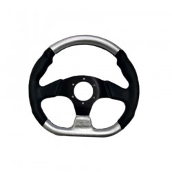 ΤΙΜΟΝΙ ΔΕΡΜΑ Χ2 33 ΜΑΥΡΟ-ΑΣΗΜΙ Τιμόνια