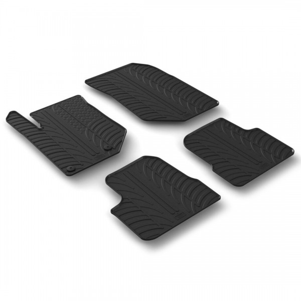 ΜΑΡΚΕ ΠΑΤΑΚΙΑ ΣΕ ΣΚΑΦΗ ΛΑΣΤΙΧΟ ΓΙΑ OPEL CORSA F 5D 2019+ / PEUGEOT 208 5D 2019+ / PEUGΕΟΤ 2008 09/2019+ / OPEL MOKKA ΧΕΙΡΟΚΙΝΗΤΟ 11/2020+ SUMISURA ΣΕ ΜΑΥΡΟ ΧΡΩΜΑ ME ΚΟΥΜΠΩΜΑΤΑ LAMPA - 4 ΤΕΜ. Peugeot