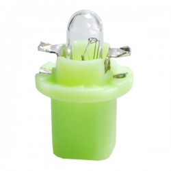 BAX 12V B8,5d 2W GREEN STANDARD ΑΛΟΓΟΝΟΥ ΚΟΥΤΙ 10ΤΕΜ. Χωρίς Κάλυκα