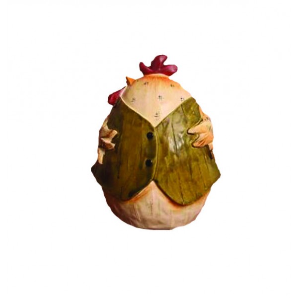 Διακοσμητική κότα από ρητίνη 13,5cm 10502151 Πασχαλινά διακοσμητικά