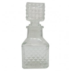 Γυάλινη διάφανη τετράγωνη φιάλη 11x4,5 cm - 50ml 00103208 Μπουκάλια