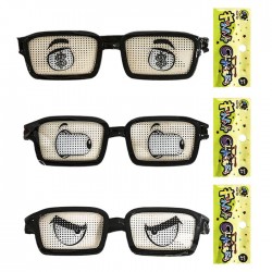 ΓΥΑΛΙΑ ΟΡΘΟΓΩΝΙΑ ΖΩΓΡΑΦΙΣΜΕΝΑ ΜΑΤΙΑ 14x5cm Carnavalista 23304 Γυαλιά