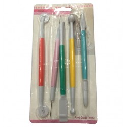 Σετ 5 εργαλεία διαμόρφωσης ζαχαρόπαστας 00101466 Εργαλεία ζαχαρόπαστας