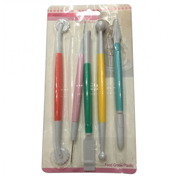 Σετ 5 εργαλεία διαμόρφωσης ζαχαρόπαστας 00101466 Εργαλεία ζαχαρόπαστας