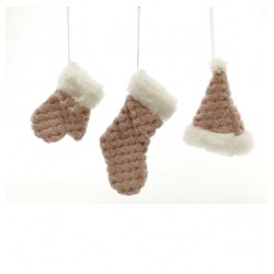 Χριστουγεννιάτικη κρεμαστή μπότα 13cm 02437117 Χριστουγεννιάτικα Στολίδια