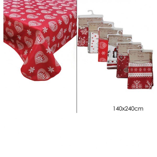 Χριστουγεννιάτικο τραπεζομάντηλο 140 x 240cm 02675155 Χριστουγεννιάτικα είδη σπιτιού