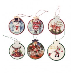 Ξύλινο χριστουγεννιάτικο στολίδι 12 x 10cm 00001556 Χριστουγεννιάτικα Στολίδια