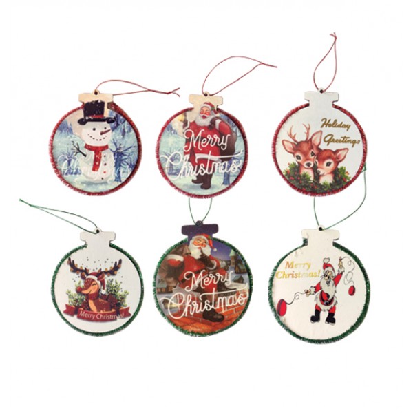 Ξύλινο χριστουγεννιάτικο στολίδι 12 x 10cm 00001556 Χριστουγεννιάτικα Στολίδια