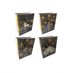 Χριστουγεννιάτικη σακούλα δώρου 44 x 32 00001610 Χριστουγεννιάτικα υλικά συσκευασίας