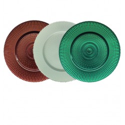 Διακοσμητική πιατέλα γυάλινη 32cm 00203270 Δώρα