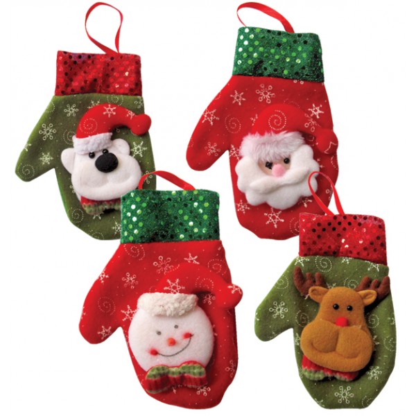 Κρεμαστό Χριστουγεννιάτικο διακοσμητικό γάντι [00001097] Χριστουγεννιάτικη διακόσμηση