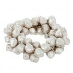 ΣΟΥΡΑ ΜΑΛΛΙΩΝ ΜΕ ΠΕΡΛΕΣ ΧΡΥΣΟ-ΑΣΗΜΙ 5cm 4teen4ty 401224 Σούρες - Κορδέλες