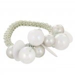 ΣΟΥΡΑ ΜΑΛΛΙΩΝ ΧΟΝΔΡΗ ΜΕ ΠΕΡΛΕΣ ΑΣΗΜΙ-ΧΡΥΣΟ Φ6cm 4teen4ty 401237 Σούρες - Κορδέλες