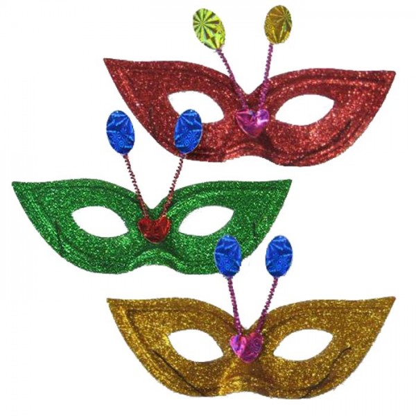 ΜΑΣΚΑ  ΧΡΥΣΟΣΚΟΝΗ Υ:10cm Carnavalista 231350 Ματιών & Προσώπου