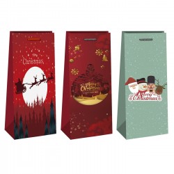 ΤΣΑΝΤΑ ΠΟΤΩΝ ΧΡΙΣΤΟΥΓΕΝΝΩΝ 35,5x11x8cm Xmasfest 1131830 Τσάντες Δώρου