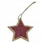 ΣΤΟΛΙΔΙ ΚΡΕΜΑΣΤΟ ΑΣΤΕΡΙ ΜΕ ΠΛΕΞΗ 8cm Xmasfest 1133041 Κρεμαστά Στολίδια