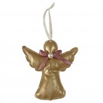 ΣΤΟΛΙΔΙ ΚΡΕΜΑΣΤΟ ΑΓΓΕΛΑΚΙ ΜΕ ΠΕΤΡΑΔΙ 11,5x10,5cm Xmasfest 1133046 Κρεμαστά Στολίδια