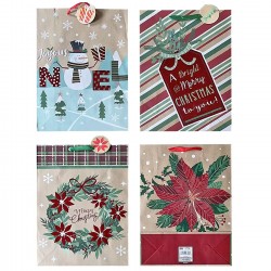 ΤΣΑΝΤΑ ΔΩΡΟΥ XMAS 45x33x12,5cm Xmasfest 1133278 Τσάντες Δώρου