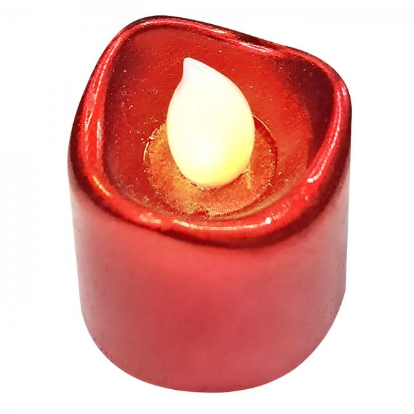 Ρεσώ μπαταρίας κόκκινο μεταλλιζέ 4,5x4cm Homie 57486 Μπαταρίας