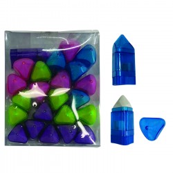 ΞΥΣΤΡΑ ΒΑΡΕΛΑΚΙ ΜΕ ΓΟΜΑ 6x3cm Justnote 702670 Ξύστρες