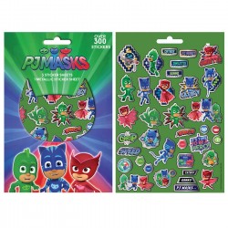 ΜΠΛΟΚ ΜΕ 300 ΑΥΤΟΚΟΛΛΗΤΑ PJ MASKS 21,5x14,5cm Pj Masks 000484105 Διακόσμηση - Είδη Πάρτυ