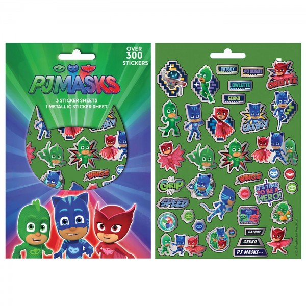 ΜΠΛΟΚ ΜΕ 300 ΑΥΤΟΚΟΛΛΗΤΑ PJ MASKS 21,5x14,5cm Pj Masks 000484105 Διακόσμηση - Είδη Πάρτυ