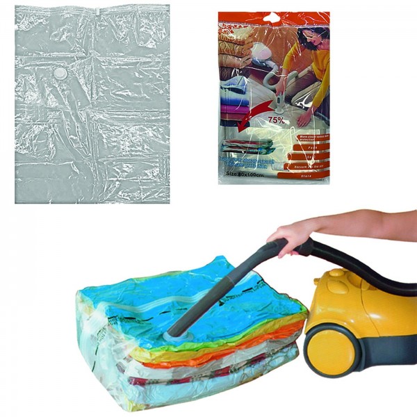 Σακούλα Πλαστική Ρούχων Κενού Αέρος 80x100cm 100x80cm Homie 1011114-c Αποθηκευτικά - Οργάνωση Σπιτιού