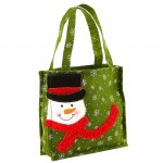 Τσαντάκι τσόχινο xmas φιγούρες 17x15cm Xmasfest 1133627-O Σάκοι - Τσάντες