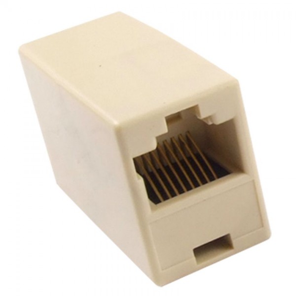 POWERTECH RJ 45 εξάρτημα UTP (μούφα), θηλυκό/θηλυκό, 8p8c, λευκό Δίκτυο