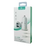 POWERTECH Φορτιστής αυτοκινήτου & καλώδιο Micro USB PT-772, 2x USB, 3.4A Φορτιστές Κινητών