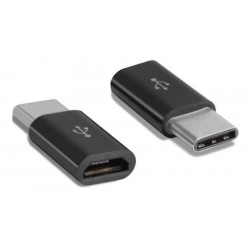 POWERTECH αντάπτορας USB-C σε Micro USB θηλυκό CAB-UC043, longer tip USB-C (Type-C)