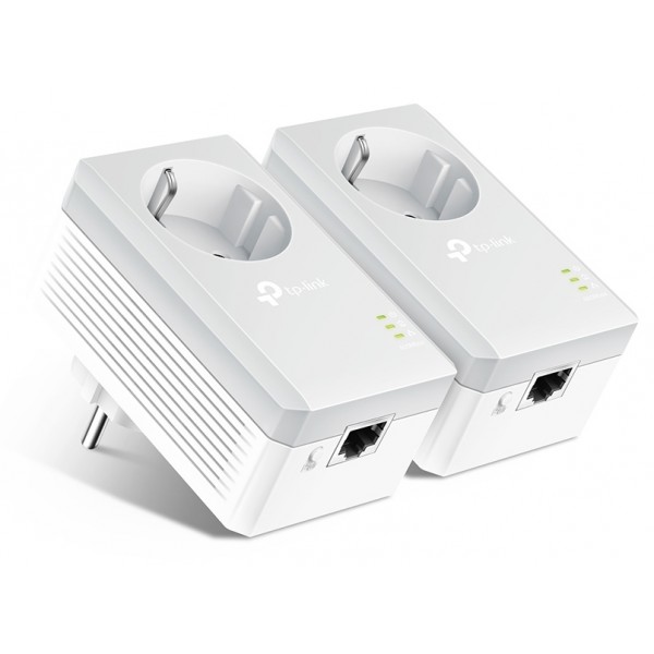 TP-LINK AV600 Passthrough Powerline Starter Kit TL-PA4010P, Ver. 4.0 Powerlines - Extenders