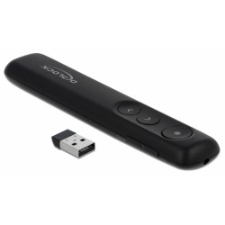 DELOCK Τηλεχειριστήριο παρουσιάσεων 64092 με laser, ασύρματο, έως 30m Τηλεχειριστήρια & Πληκτρολόγια