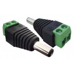 Βύσμα τροφοδοσίας DC αρσενικό ST-DC05, 5.5 x 2.1mm, σε κλέμα, 5 τμχ Παρελκόμενα