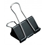 MP μεταλλικό κλιπ συγγράτησης εγγράφων PA384, 25mm, 8τμχ μαύρα Γραφική Ύλη