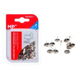 MP μεταλλικές πινέζες 10mm PA341-1, 100τμχ, ασημί Γραφική Ύλη