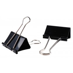 MP μεταλλικό κλιπ συγγράτησης εγγράφων PA383, 32mm, 6τμχ, μαύρα Γραφική Ύλη