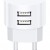 USAMS φορτιστής τοίχου T20, 2x USB, 2.1A, λευκός