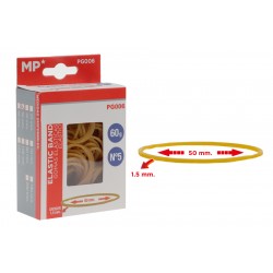MP λαστιχάκια συσκευασίας PG006 σε κουτί, No5, 1.5x50mm, 60g Γραφική Ύλη