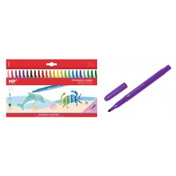 MP σετ χρωματιστών μαρκαδόρων Jumbo με χοντρή μύτη PP872, 24τμχ Γραφική Ύλη