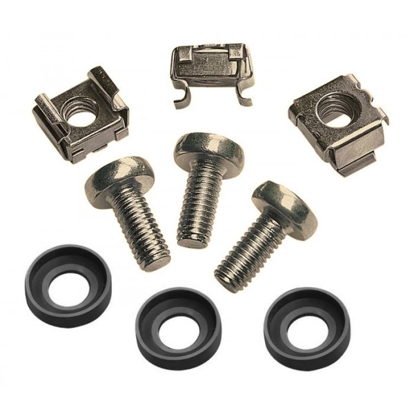 POWERTECH σετ βίδες με παξιμάδια NETW-0011 για κολώνα rack, M6*16, 20τμχ Καμπίνες - Rack